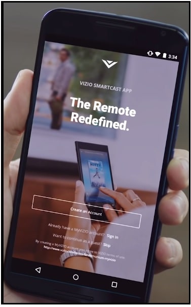 Install Smartcast Mobile app as a Remote on your Vizio tv.