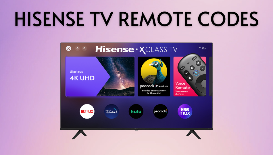 Hisense TV Remote Codes