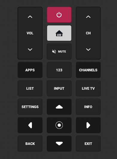 Smartify remote app for LG TV