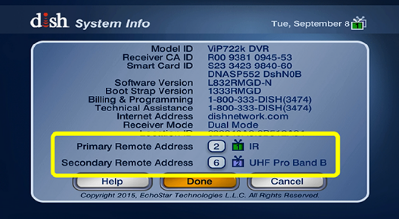 Select Primary or Secondary Address 