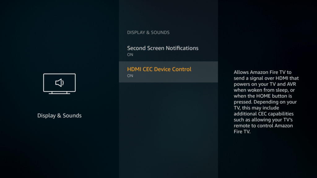 Turn on HDMI CEC Device Control