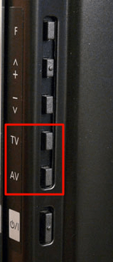 Use physical buttons on Panasonic TV to change the input without a remote