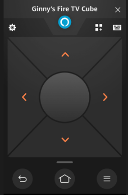 Amazon Fire TV app remote interface