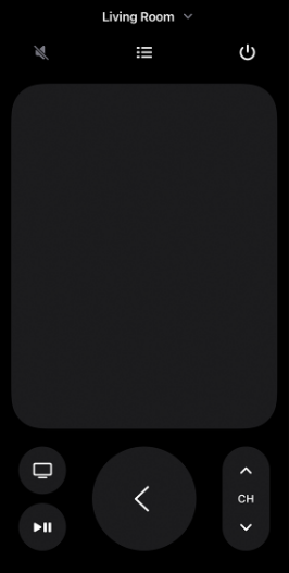 Apple TV Remote app on iOS