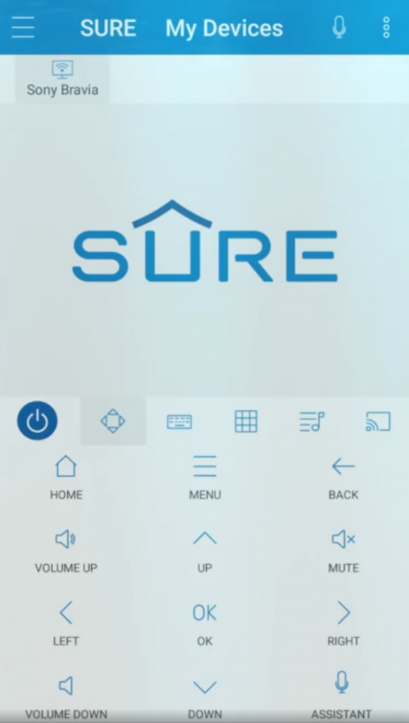 SURE app remote interface