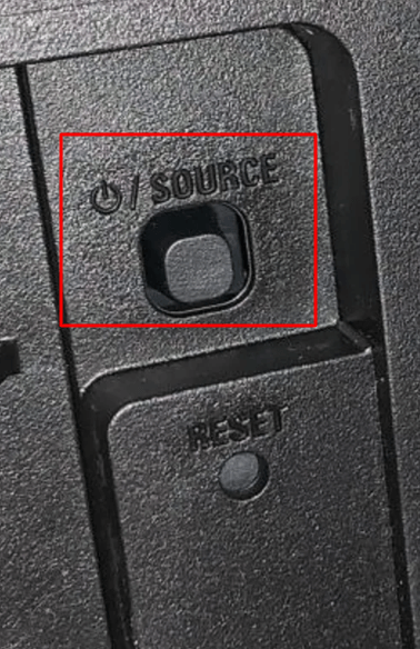 Source button on Magnavox TV