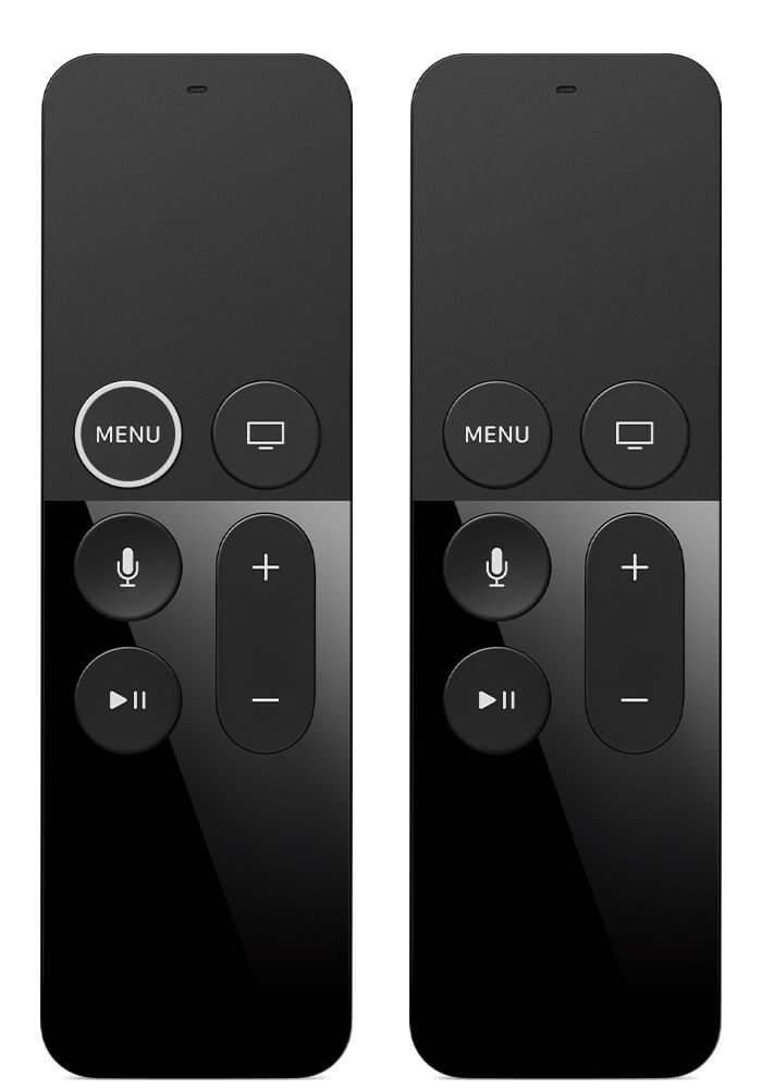 Connect Lightning cable to Siri Remote 1st Generation to charge it