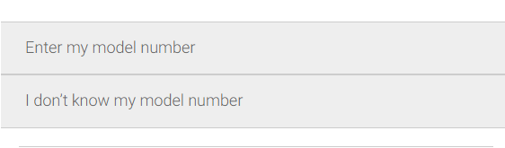 I don't know my model number