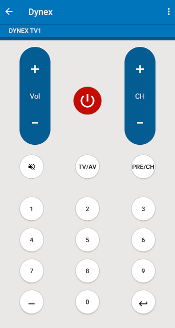 Control your Dynex TV Remote App