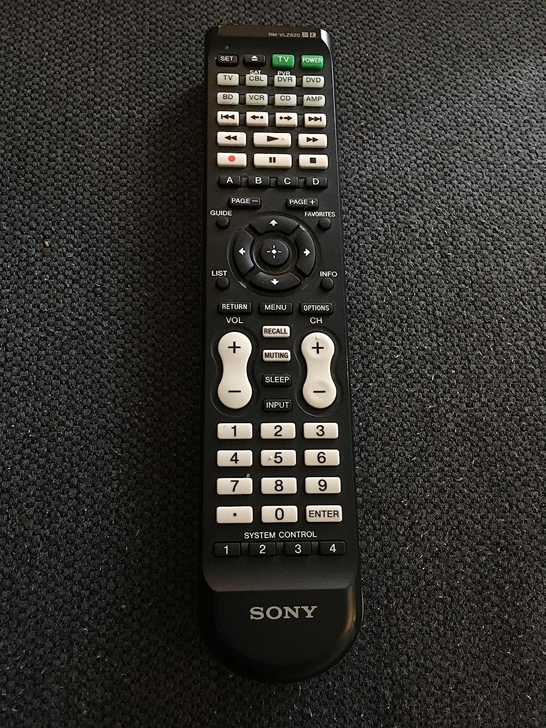 Sony RMVLZ620 Universal Remote Control