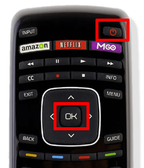 Power button on Vizio Universal Remote