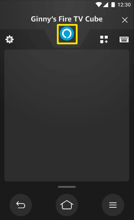Press the Alexa button on the Amazon Fire TV app