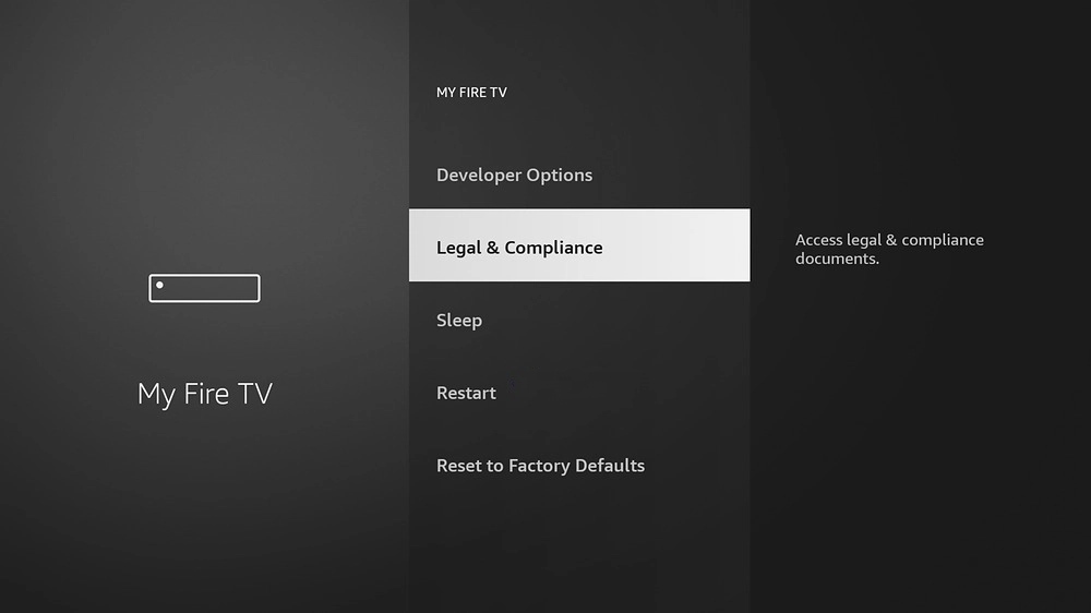 Restart your Firestick TV to fix Firestick Remote Volume Not Working