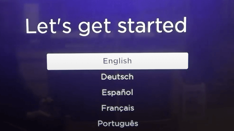 Select the language