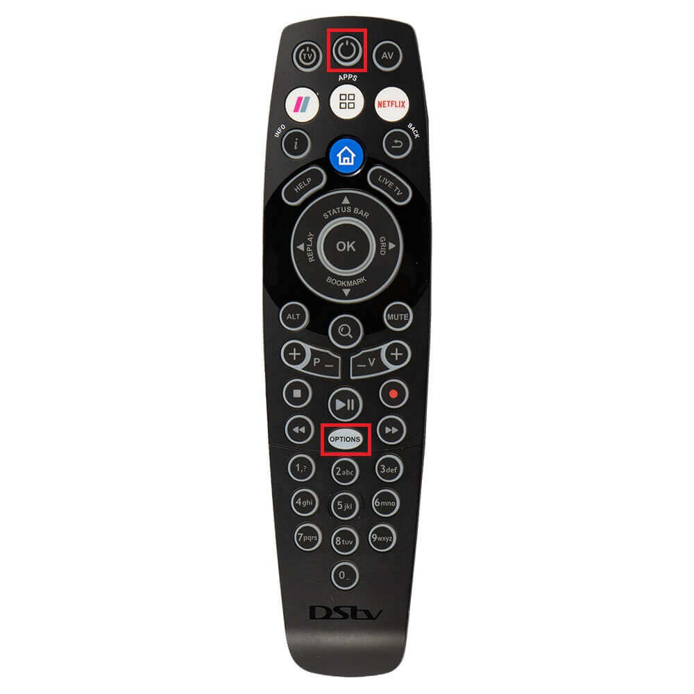 Reset the DSTV Explora Remote- model A7