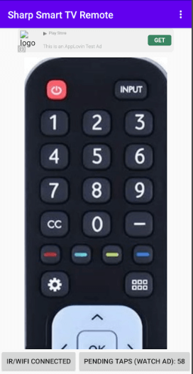 Sharp Smart TV Remote