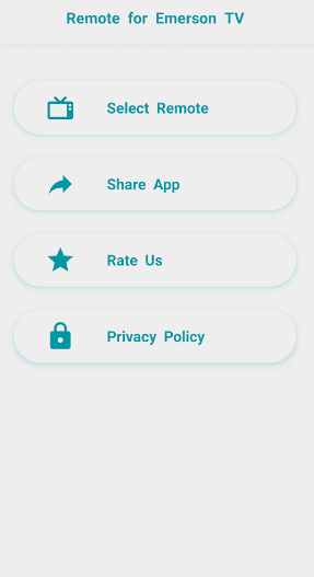 Tap Select Remote on the Emerson TV remote app
