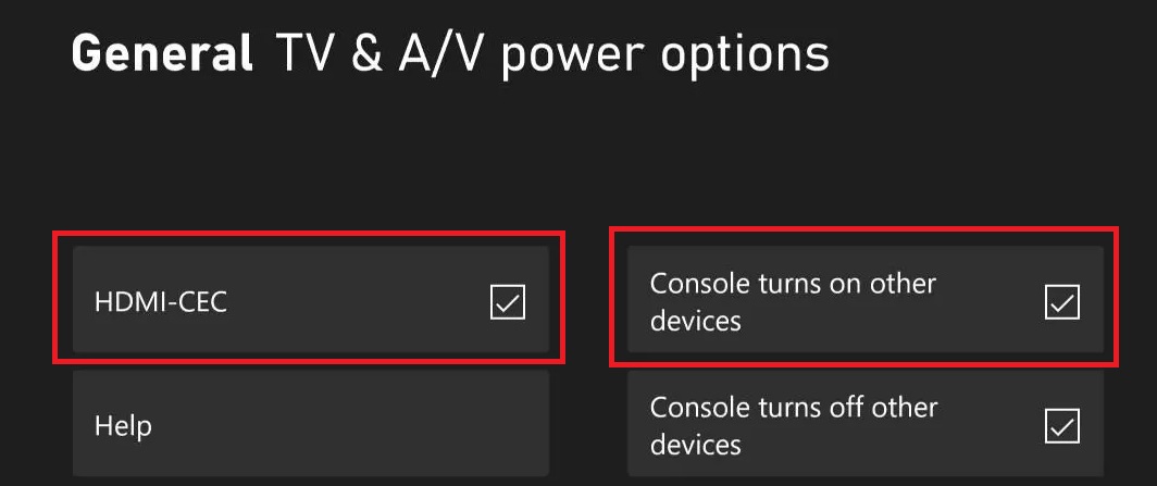 Check mark HDMI-CEC and Console turns on other devices