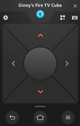 Press the directional keys on Amazon Fire TV