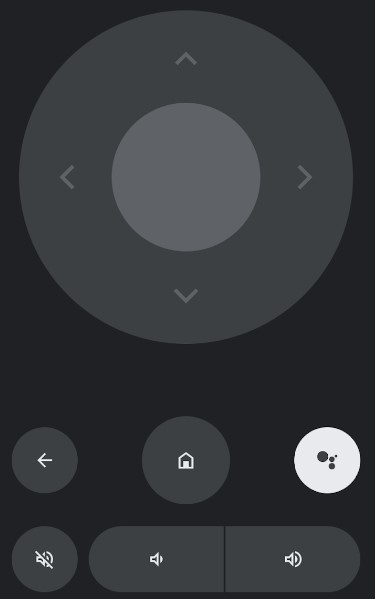 Use the D-pad in the Google TV app to operate CHiQ Android TV